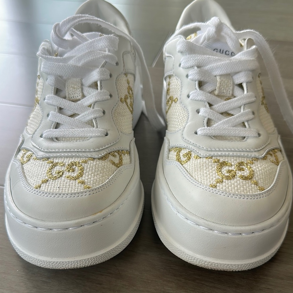 Gucci monogram, chunky sneakers